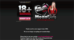 Desktop Screenshot of meangirlsclub.com